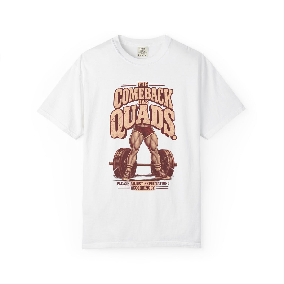 The Comeback Has Quads. – Vintage Women’s Strength Tee