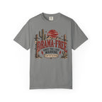 Drama-Free Western T-Shirt – “Drama Free Since the Last Warning” Desert Graphic
