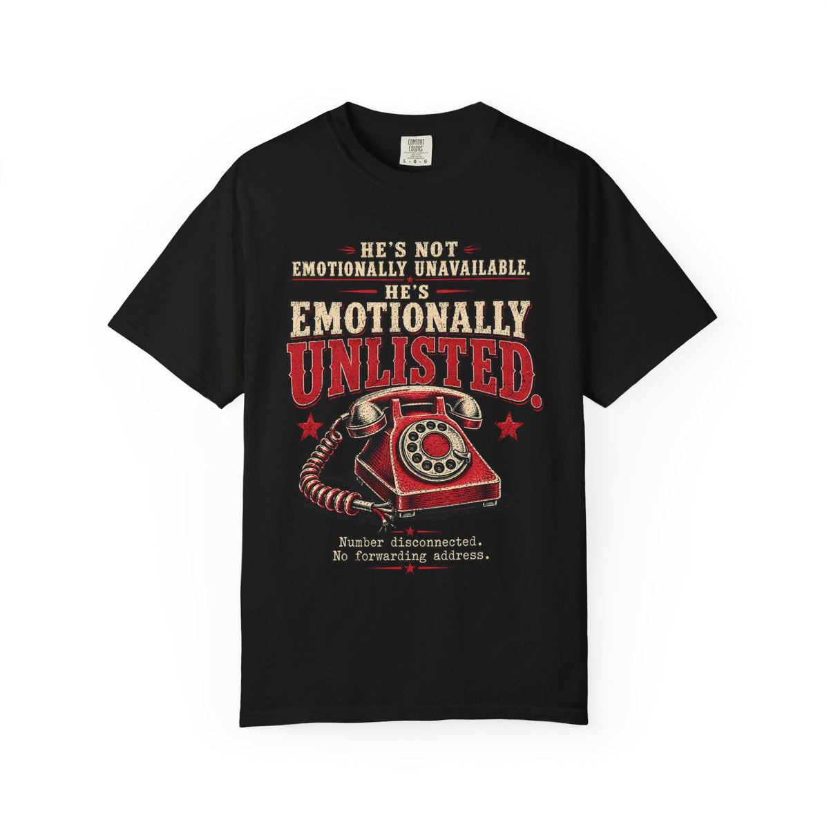 Emotionally Unlisted T-Shirt — Vintage Telephone Graphic Tee