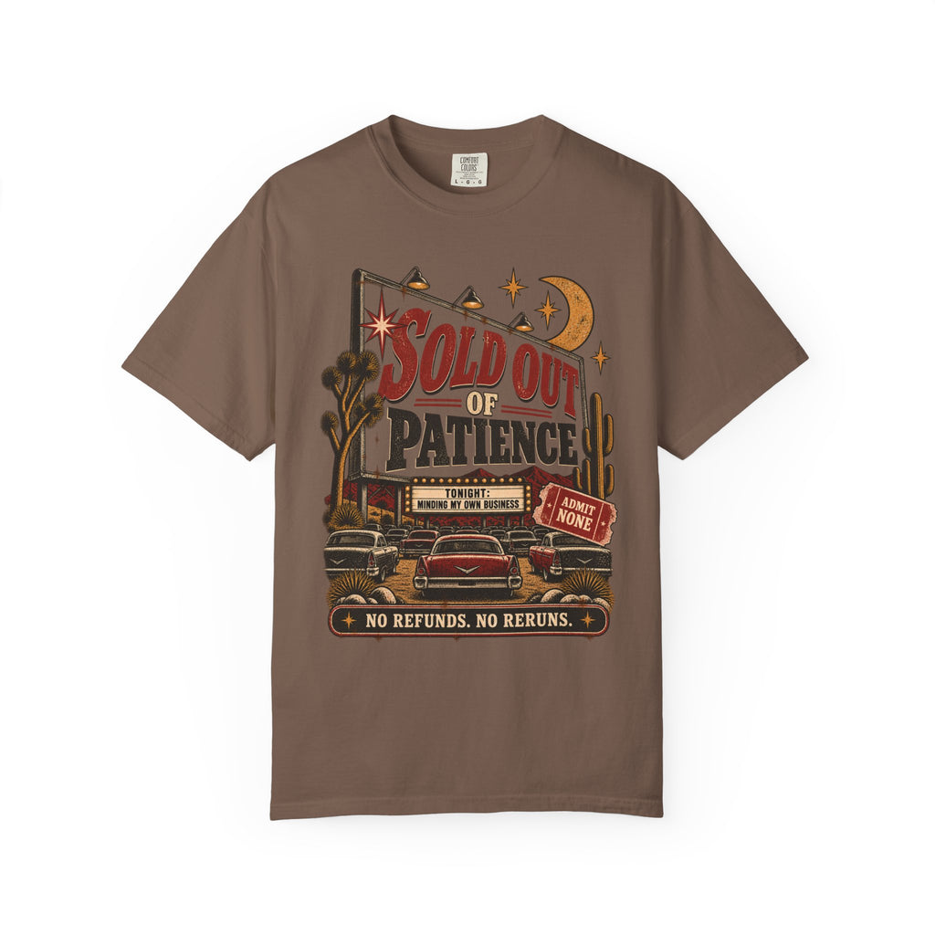 Sold Out of Patience | Vintage Drive-In Oversized Tee