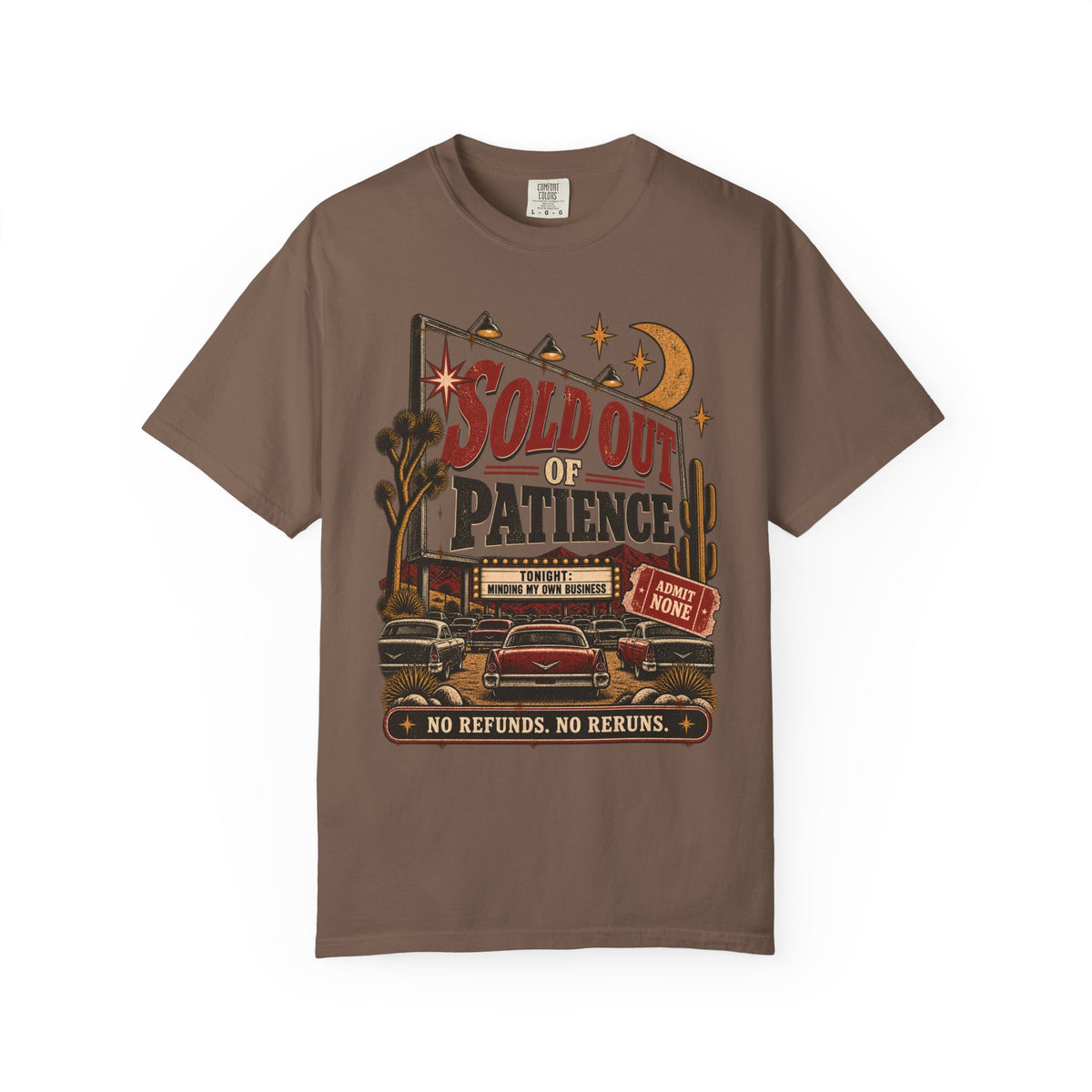 Sold Out of Patience | Vintage Drive-In Oversized Tee