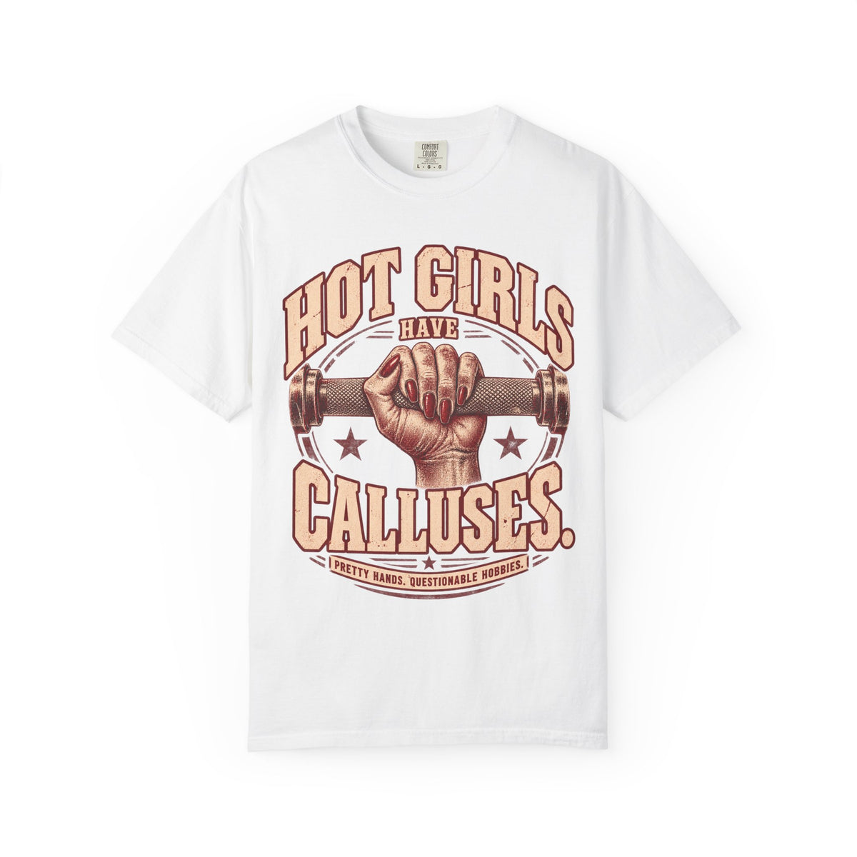 Hot Girls Have Calluses | Vintage Women's Oversized Lifting Tee