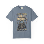 Trust Issues Fully Funded T‑Shirt — Funny Vintage Padlock Graphic Tee