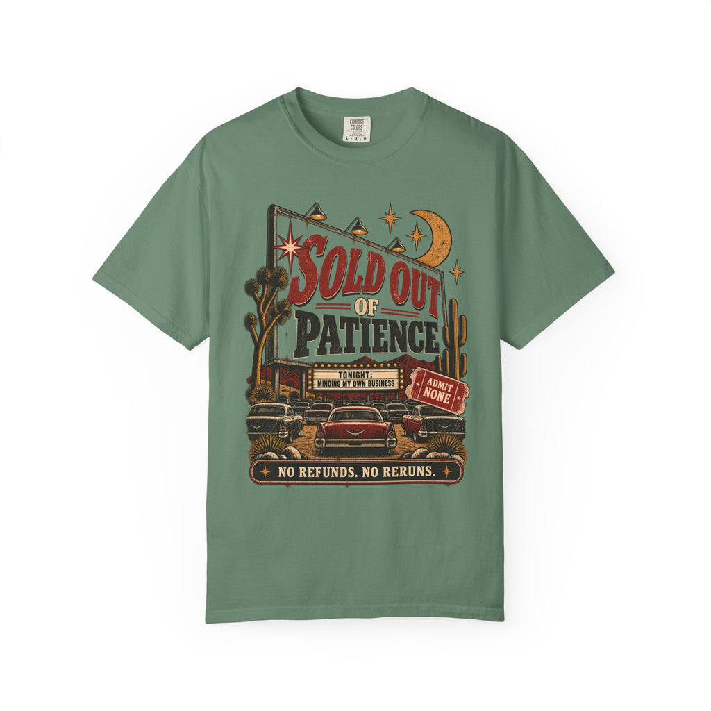 Sold Out of Patience | Vintage Drive-In Oversized Tee