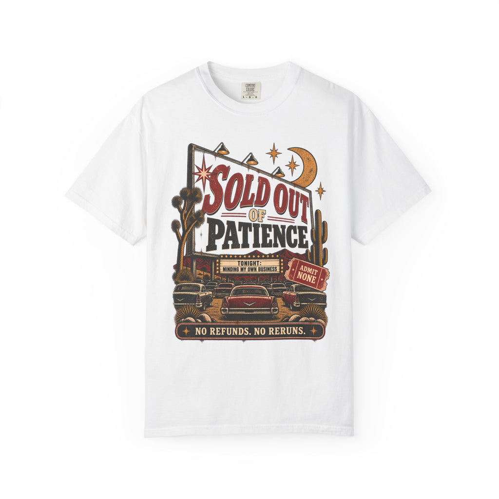 Sold Out of Patience | Vintage Drive-In Oversized Tee