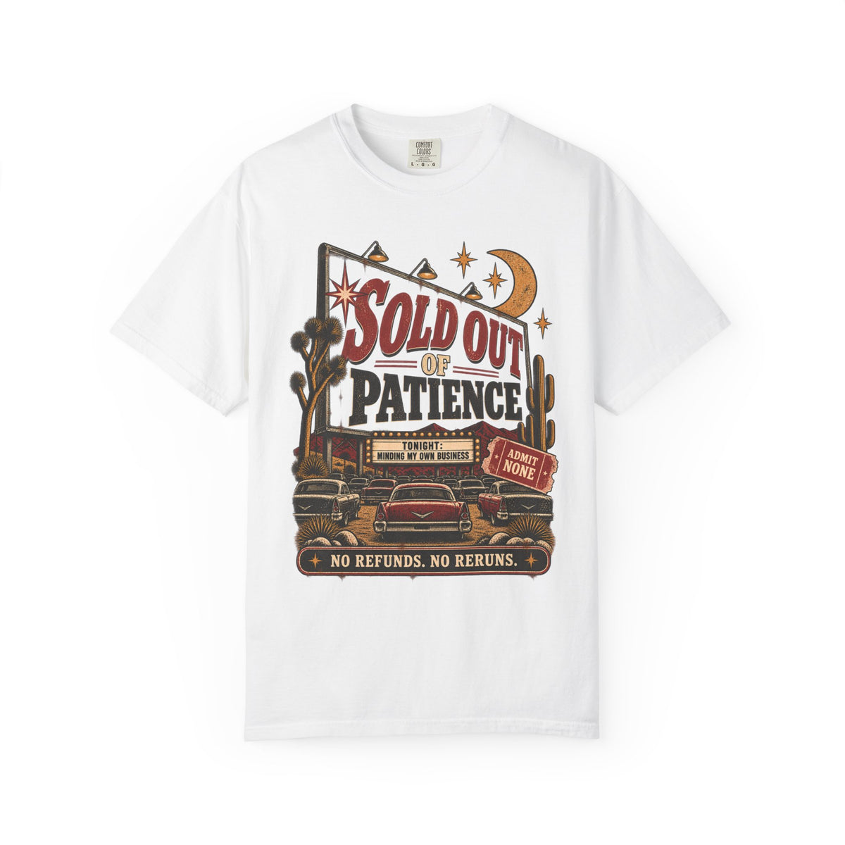 Sold Out of Patience | Vintage Drive-In Oversized Tee