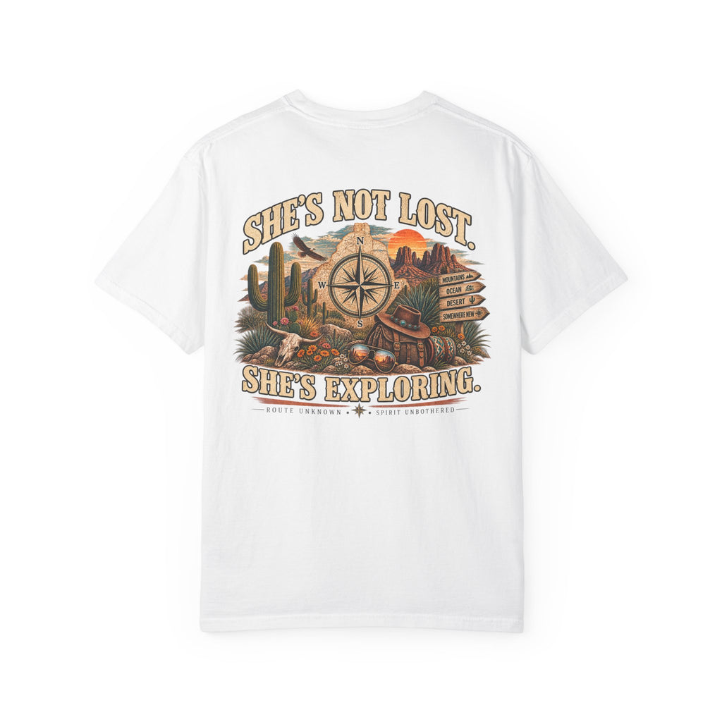 She's Not Lost Oversized Graphic Tee | Inspirational Western Adventure Shirt