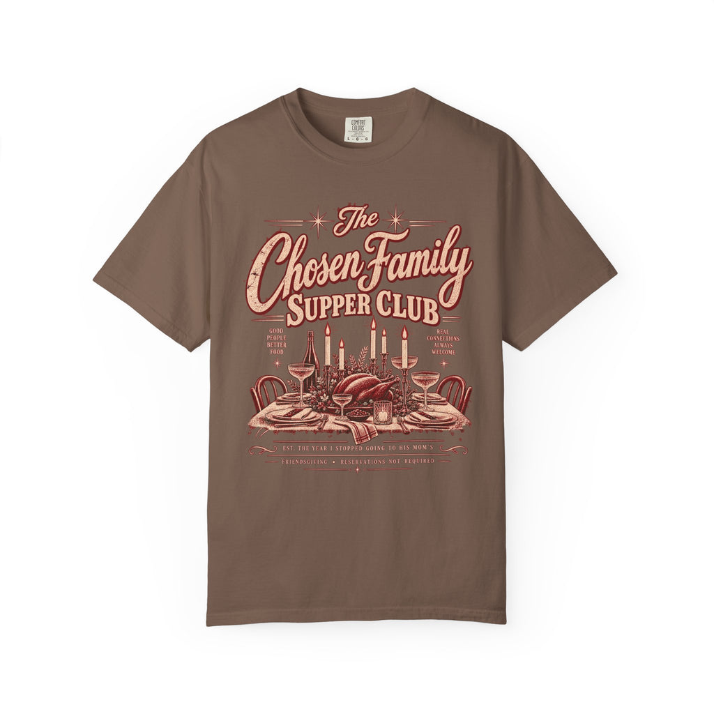 The Chosen Family Supper Club | Vintage Friendsgiving Oversized Tee
