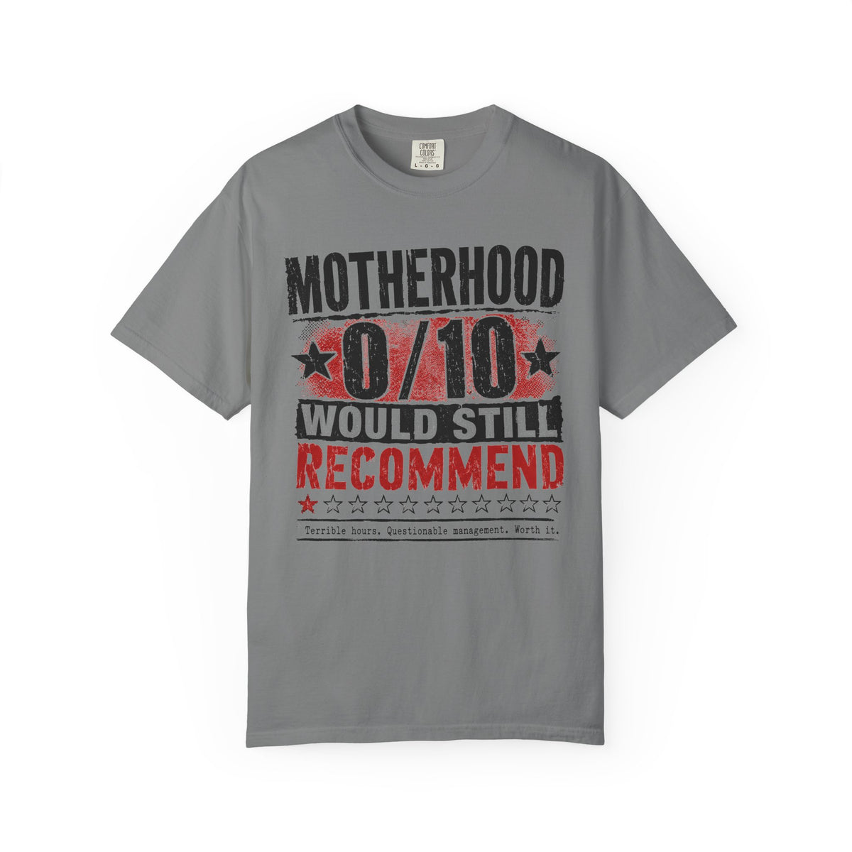 Motherhood 0/10 Would Still Recommend T-Shirt