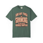 She Got Tired of Shrinking | Vintage Women's Oversized Strength Tee