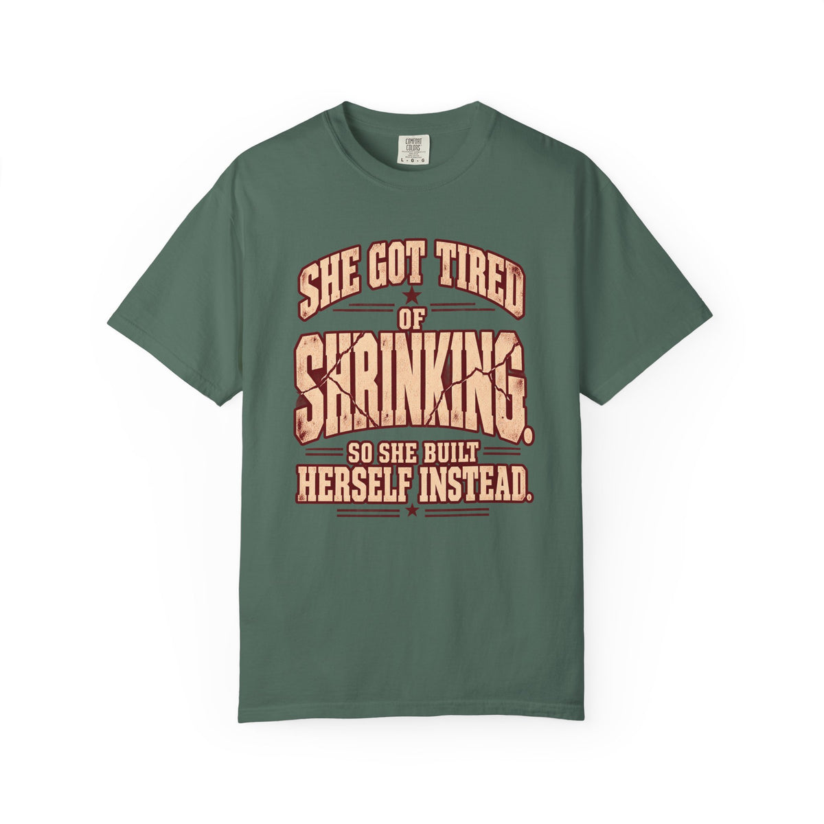 She Got Tired of Shrinking | Vintage Women's Oversized Strength Tee