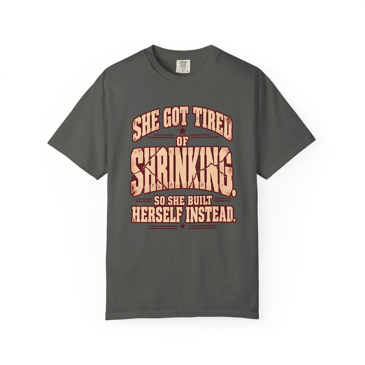 She Got Tired of Shrinking | Vintage Women's Oversized Strength Tee