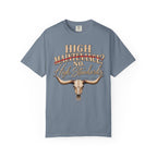 T-Shirt — "High Maintenance? No. High Standards." Western Longhorn Graphic