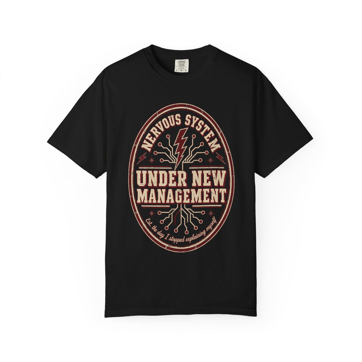 Nervous System Under New Management — Vintage Patch Tee