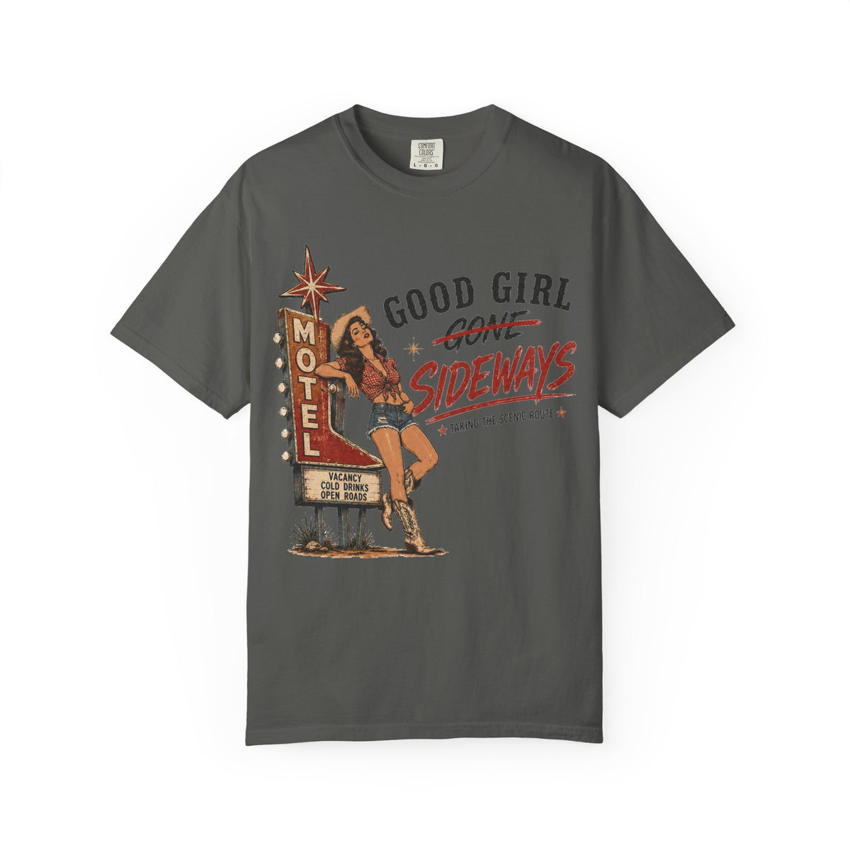 Good Girl Gone Sideways Vintage Western Graphic Tee