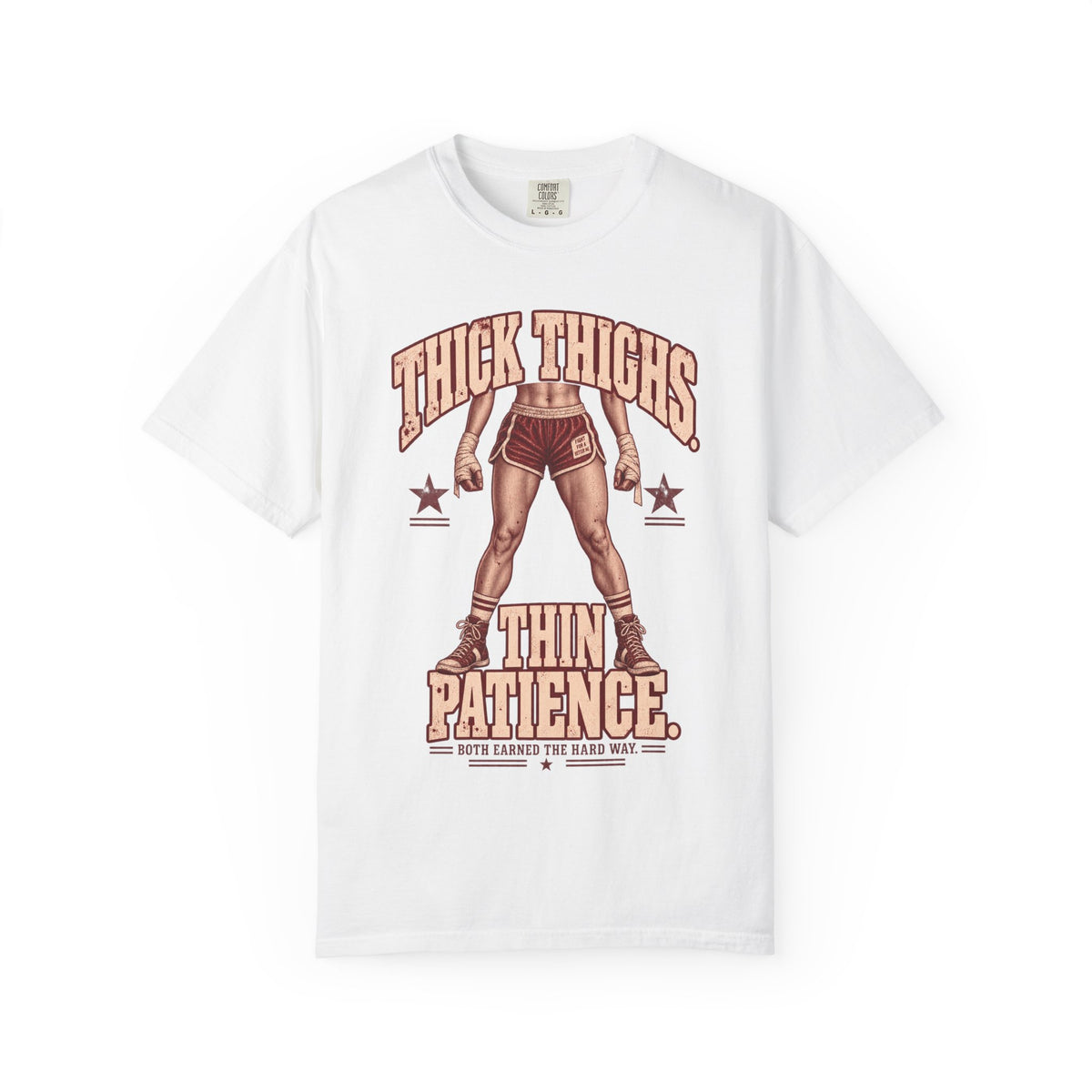 Thick Thighs Thin Patience | Vintage Women's Oversized Lifting Tee
