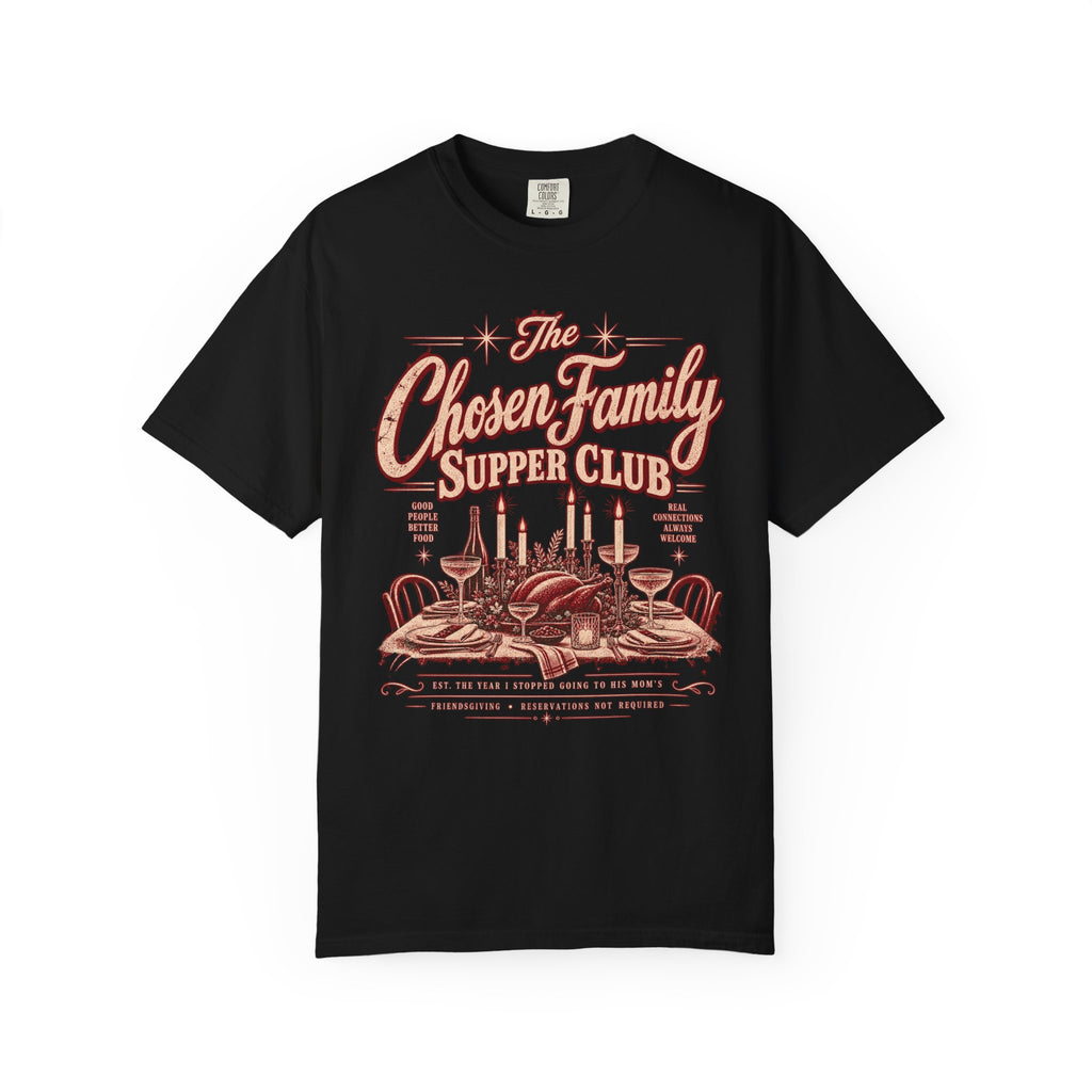 The Chosen Family Supper Club | Vintage Friendsgiving Oversized Tee