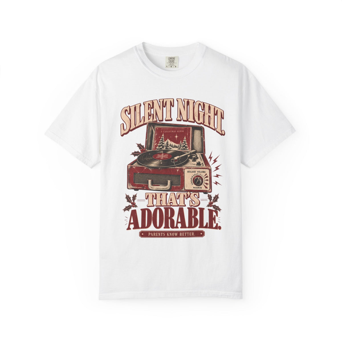 Silent Night. That’s Adorable. | Funny Vintage Christmas Mom Tee