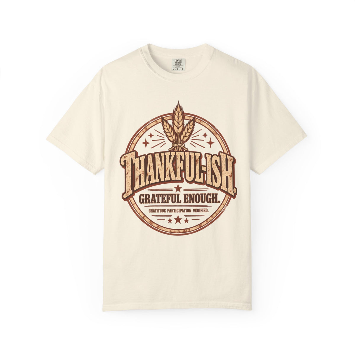 Thankful-ish. Grateful Enough. | Vintage Thanksgiving Oversized Tee