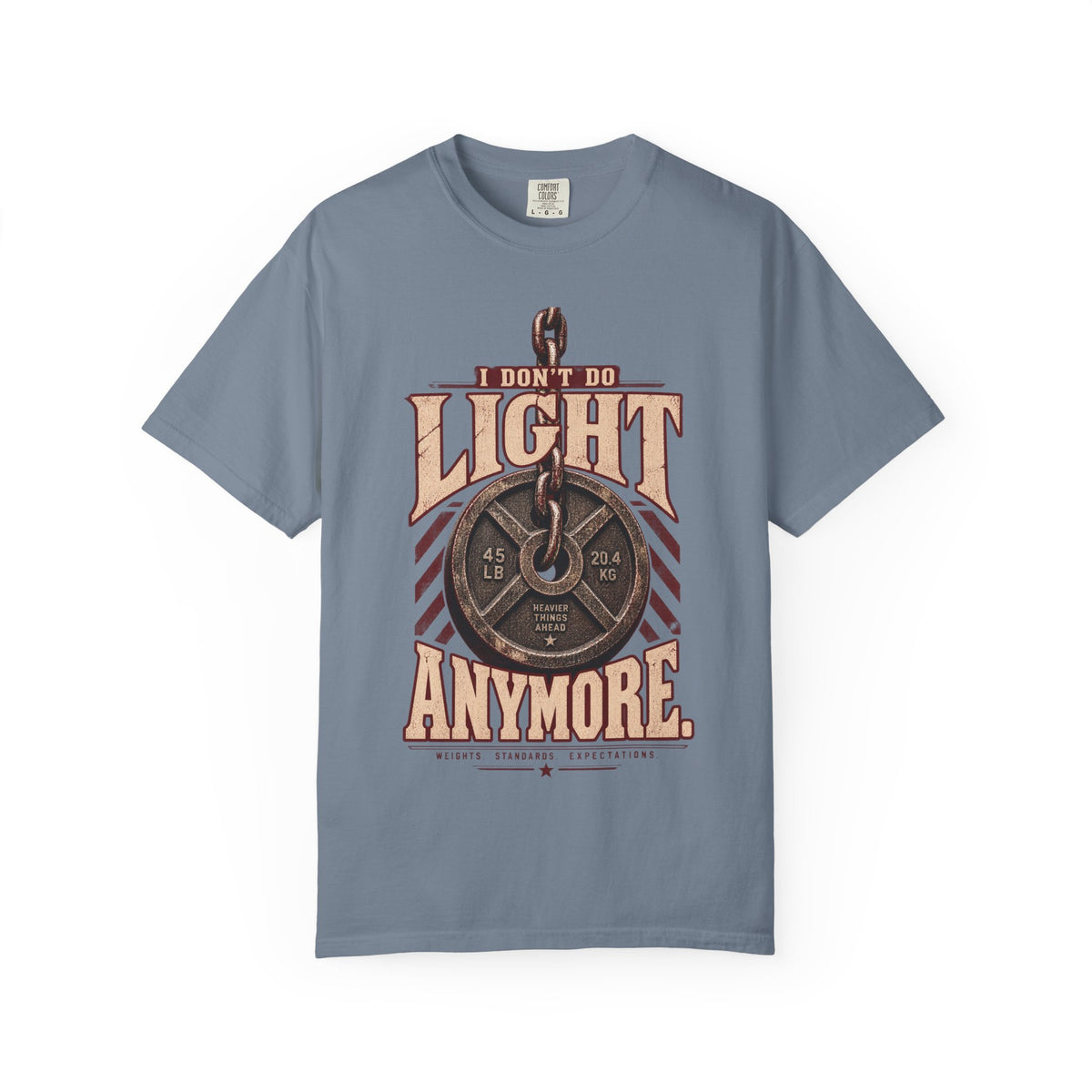 I Don't Do Light Anymore | Vintage Women's Oversized Strength Training Tee