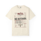 No Refunds Oversized Graphic Tee | Funny Western Shirt