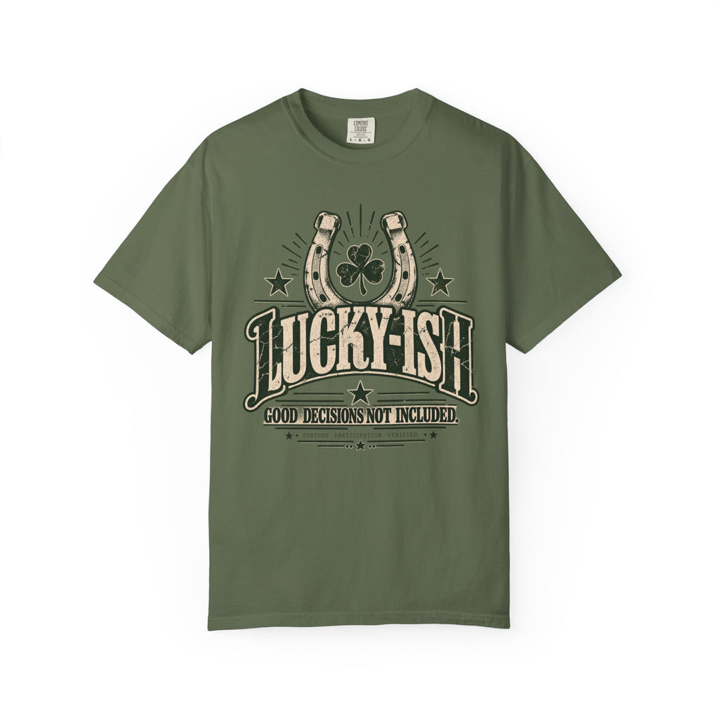 Lucky-ish. Good Decisions Not Included. | Vintage Oversized Tee