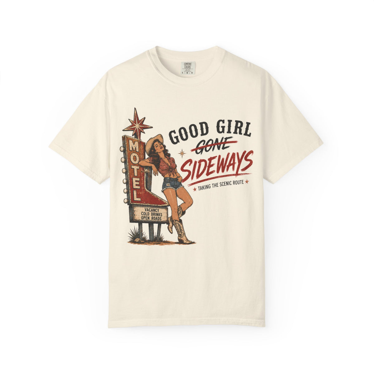 Good Girl Gone Sideways Vintage Western Graphic Tee