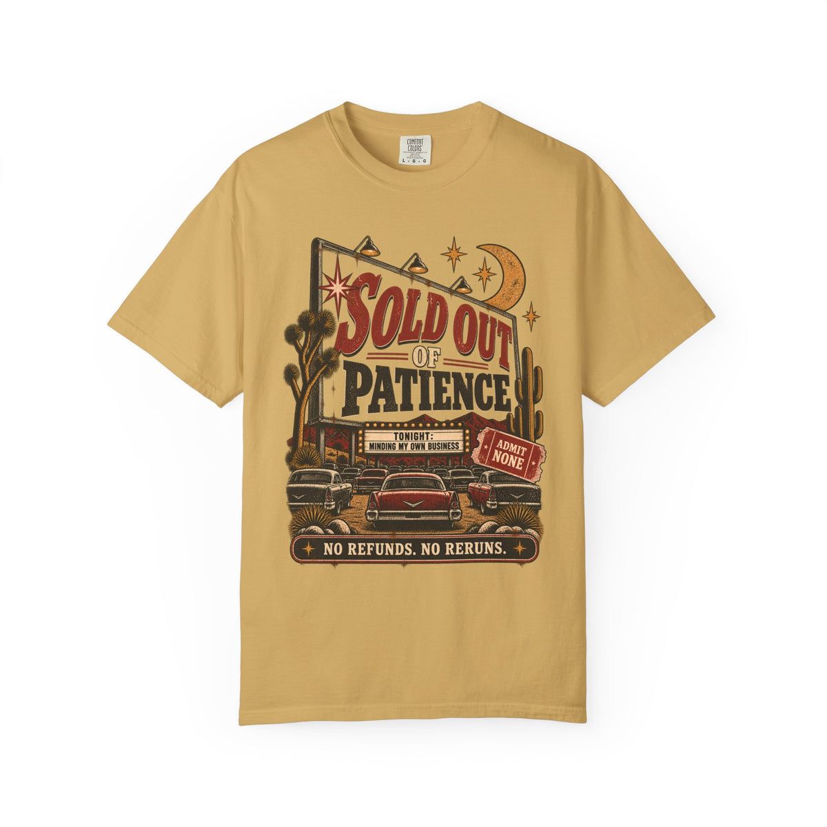 Sold Out of Patience | Vintage Drive-In Oversized Tee