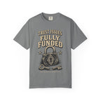Trust Issues Fully Funded T‑Shirt — Funny Vintage Padlock Graphic Tee