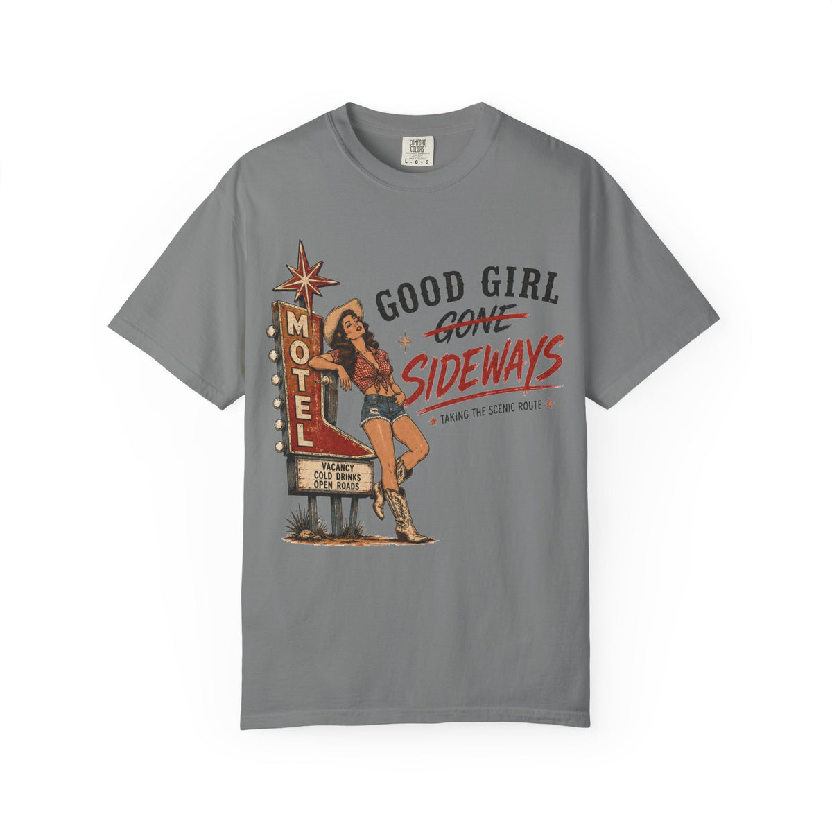 Good Girl Gone Sideways Vintage Western Graphic Tee