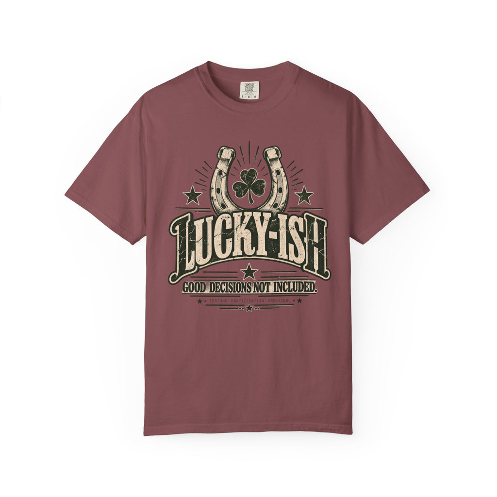 Lucky-ish. Good Decisions Not Included. | Vintage Oversized Tee