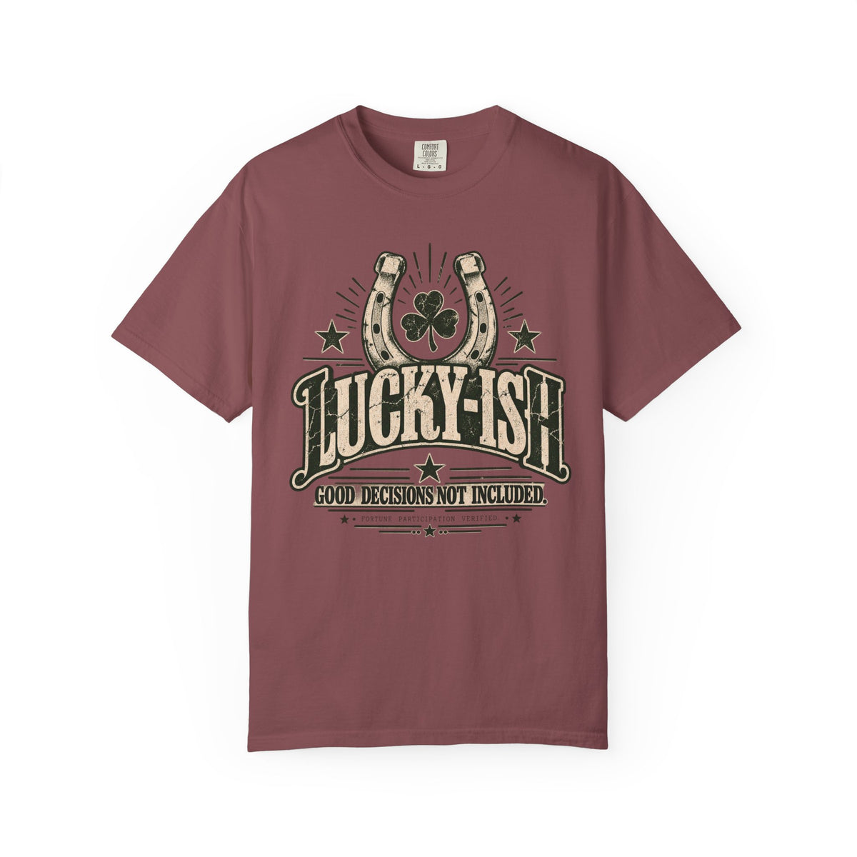 Lucky-ish. Good Decisions Not Included. | Vintage Oversized Tee