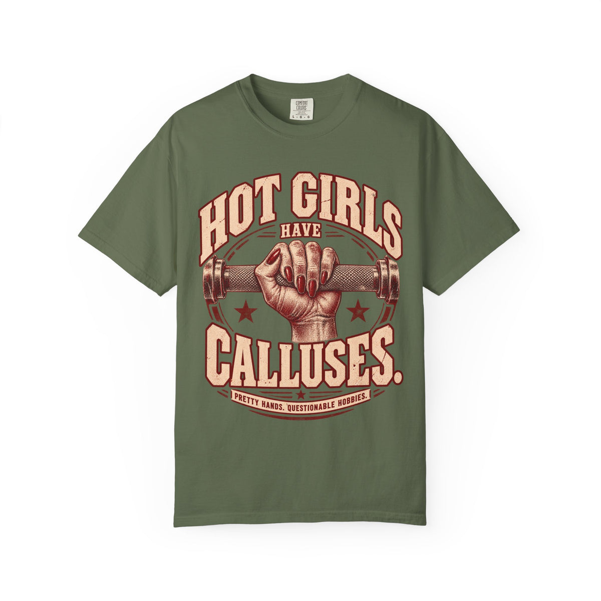 Hot Girls Have Calluses | Vintage Women's Oversized Lifting Tee