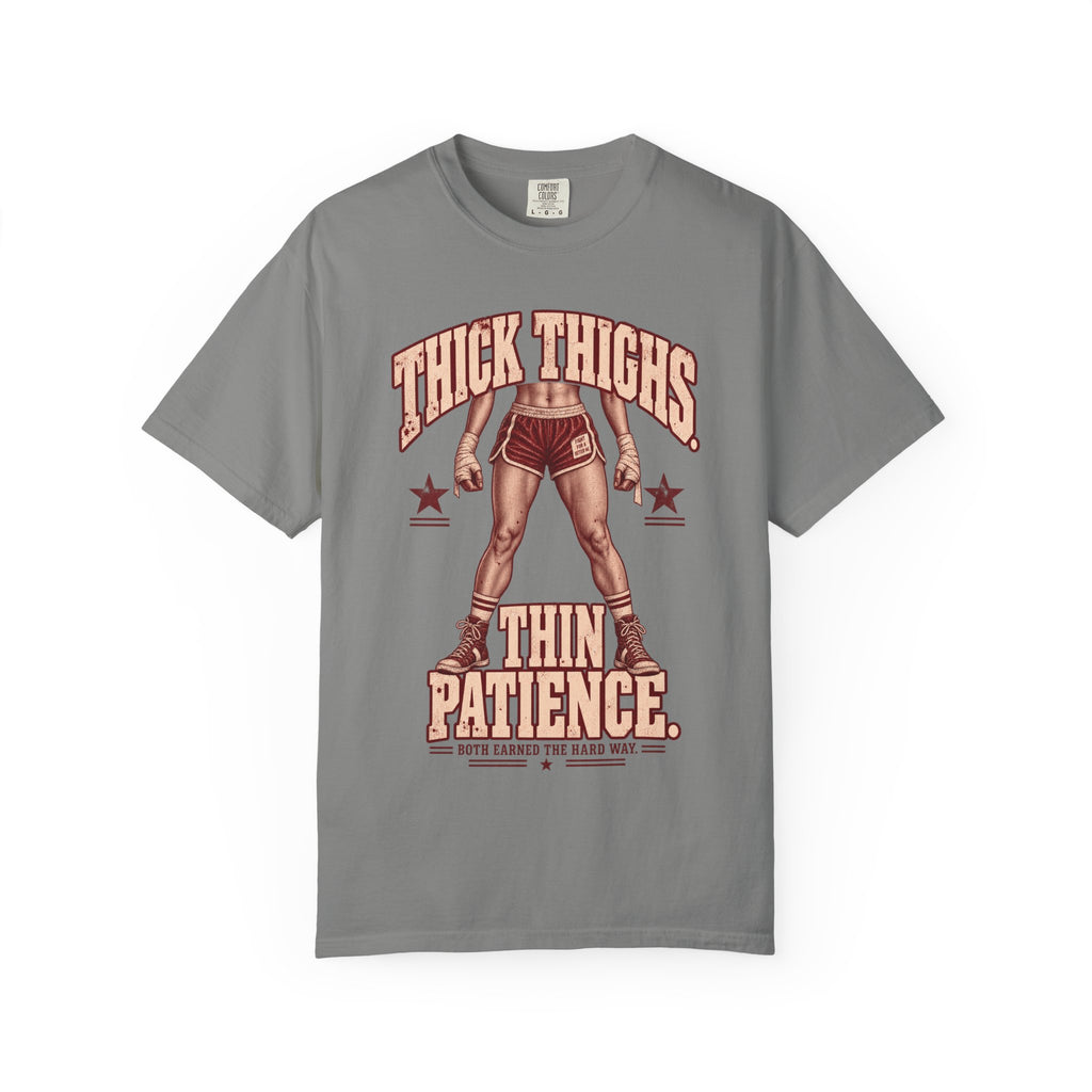Thick Thighs Thin Patience | Vintage Women's Oversized Lifting Tee