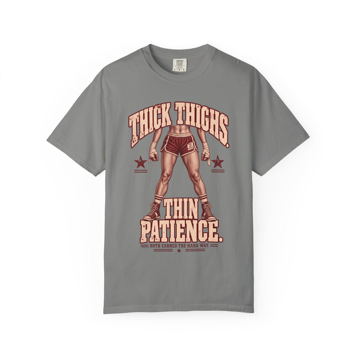 Thick Thighs Thin Patience | Vintage Women's Oversized Lifting Tee