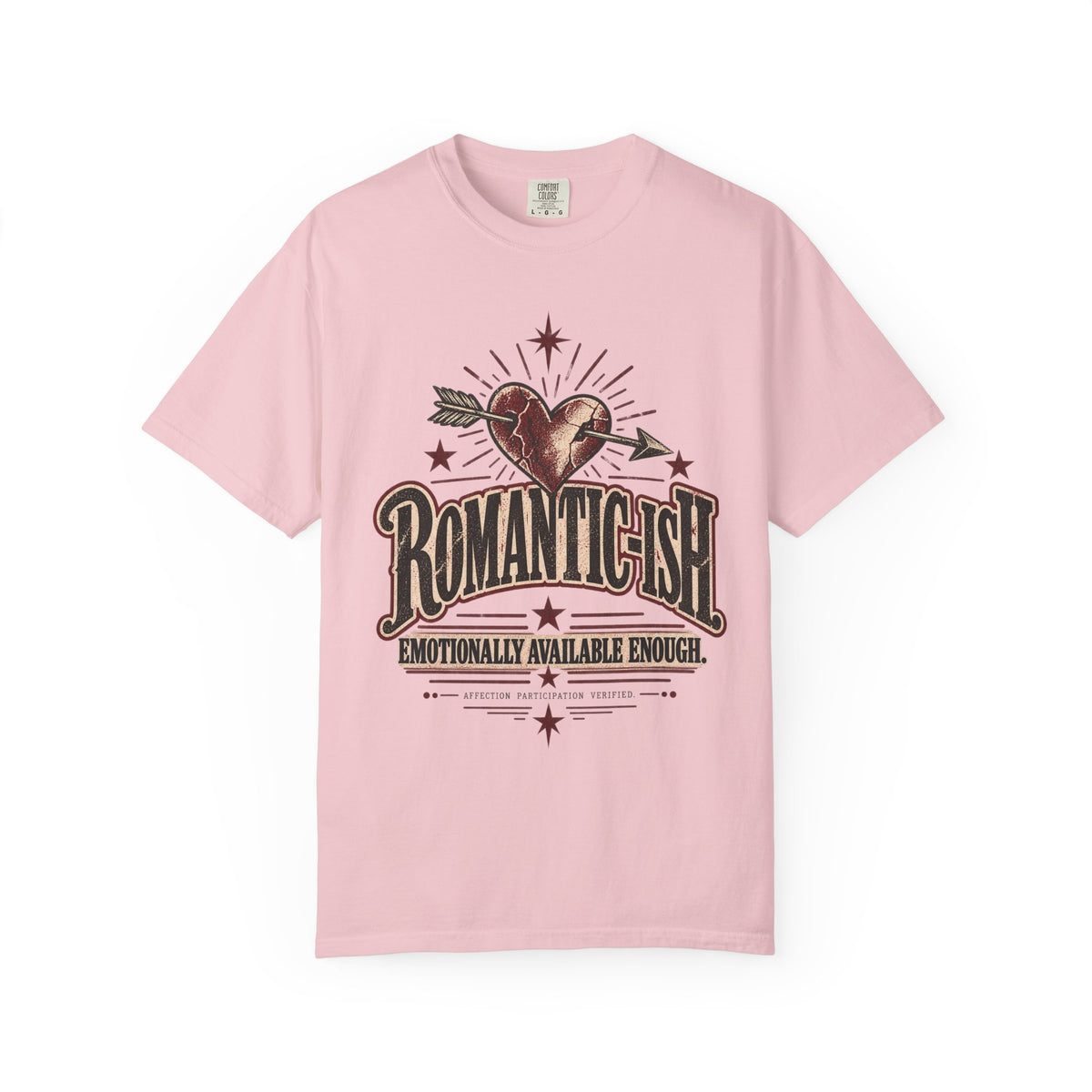 Romantic-ish. Emotionally Available Enough. | Vintage Valentine's Oversized Tee