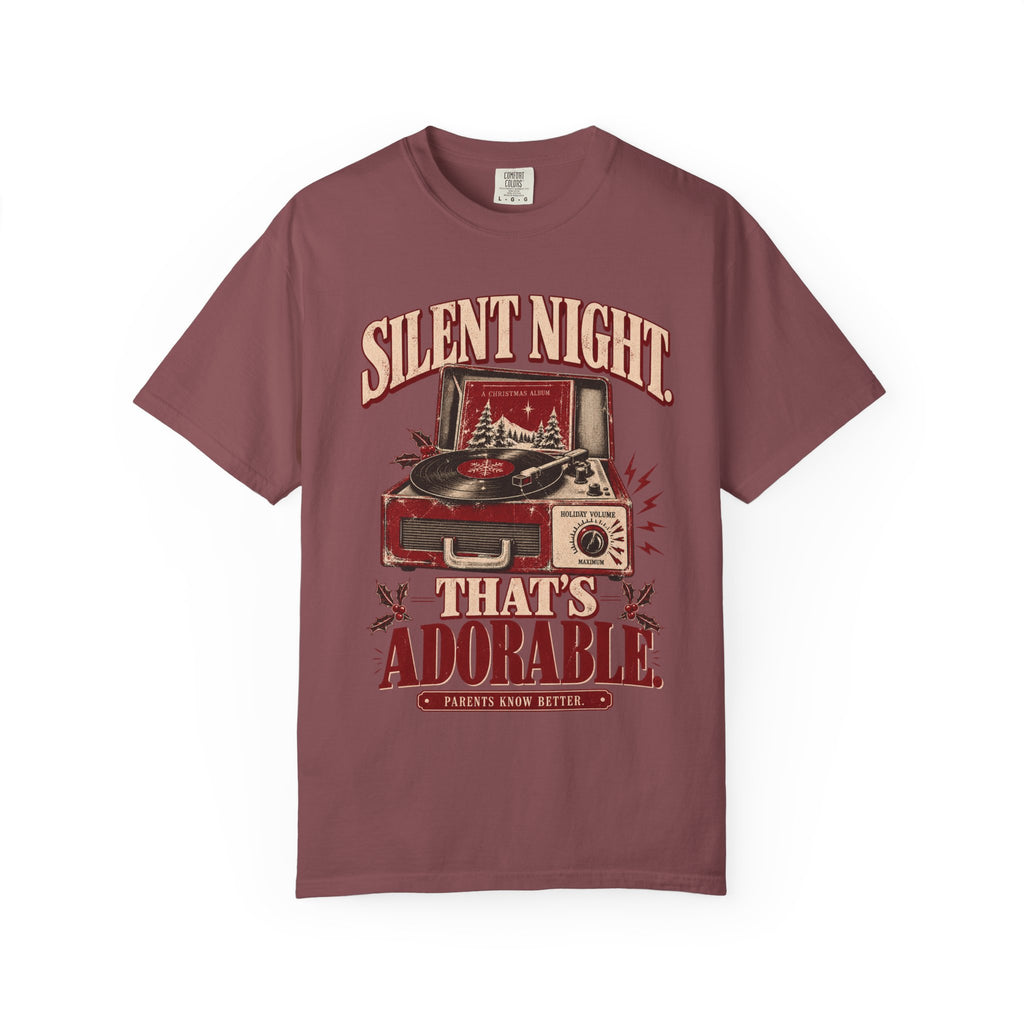 Silent Night. That’s Adorable. | Funny Vintage Christmas Mom Tee