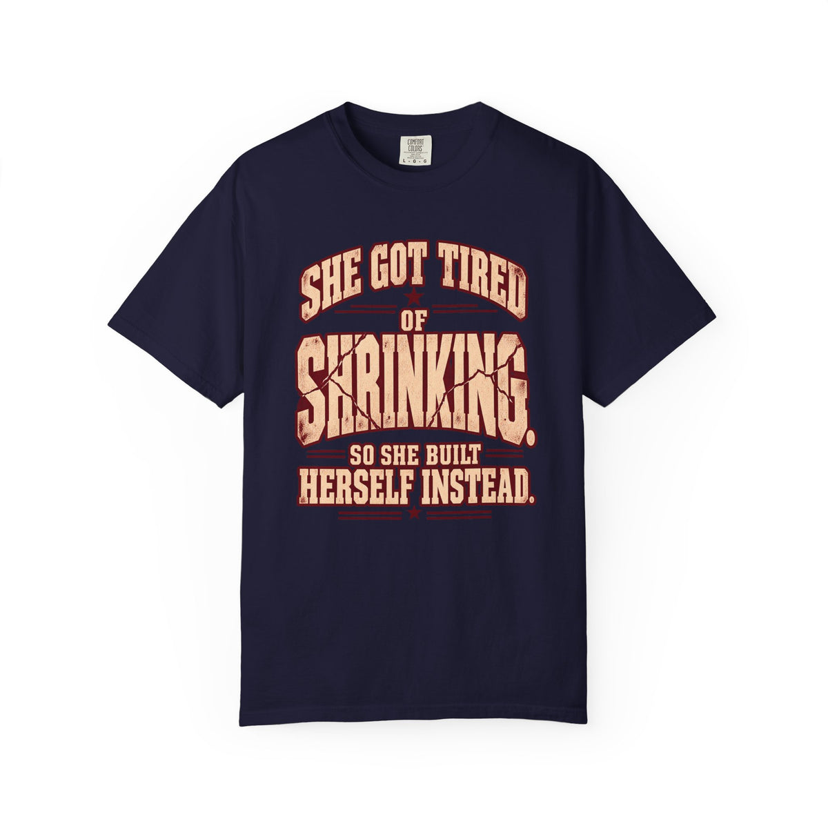 She Got Tired of Shrinking | Vintage Women's Oversized Strength Tee