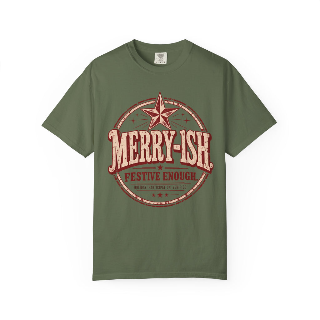 Merry-ish. | Vintage Christmas Oversized Tee
