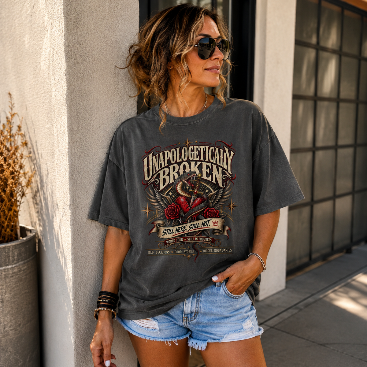 Still Here. Still Hot. Vintage Graphic Tee