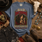 Bad Decisions. Build Character. Vintage Graphic Tee