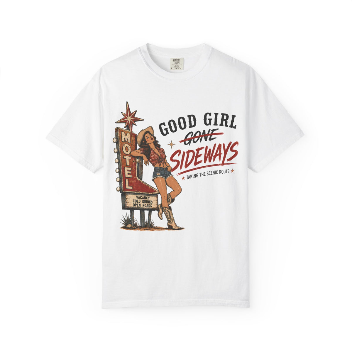 Good Girl Gone Sideways Vintage Western Graphic Tee