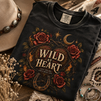 Wild at Heart Oversized Graphic Tee | Western Shirt