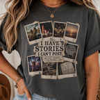 T-Shirt — "I Have Stories I Can’t Post" Vintage Polaroid Photo Tee