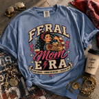 Feral Mom Era T-Shirt — Retro Rosie Riveter Motherhood Tee