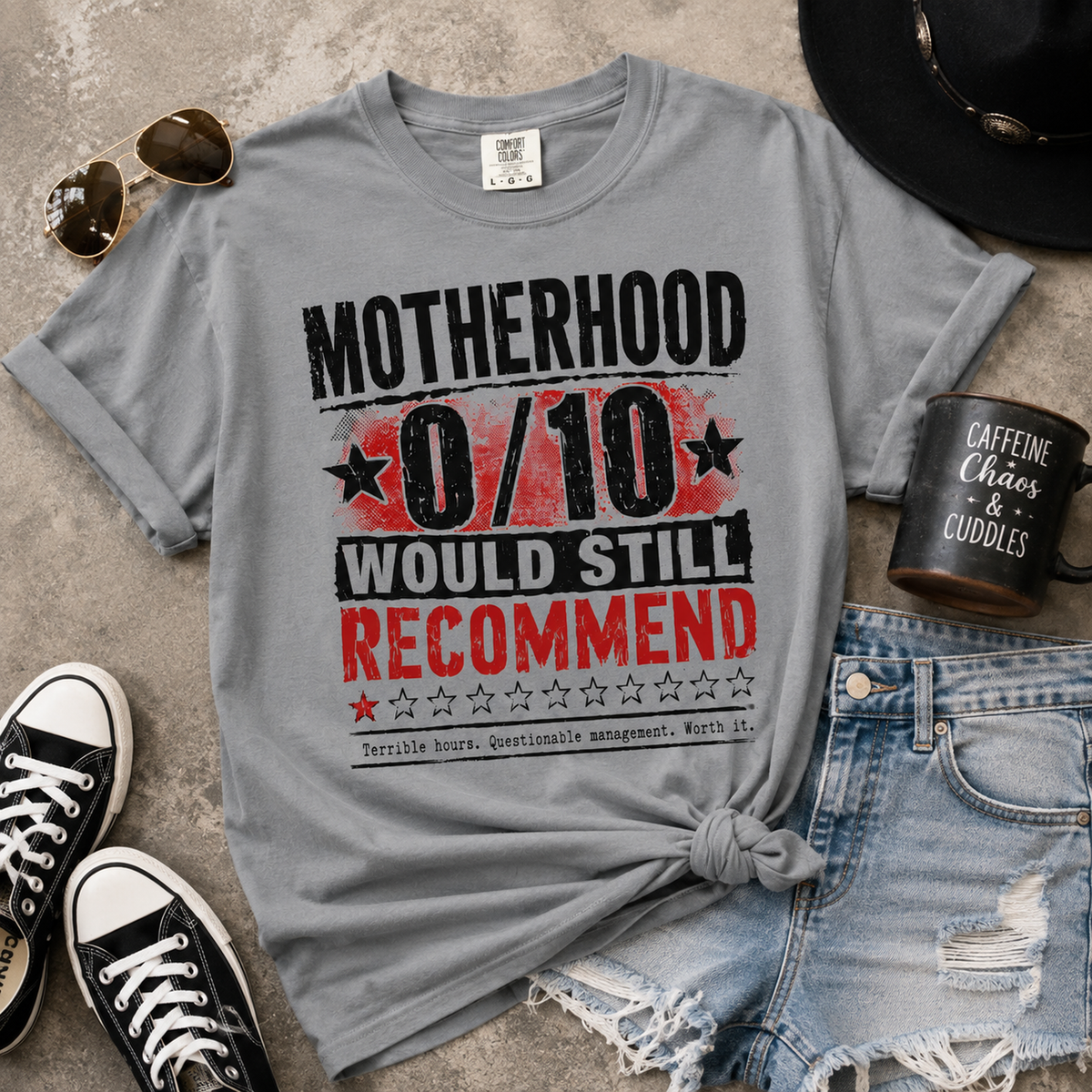 Motherhood 0/10 Would Still Recommend T-Shirt