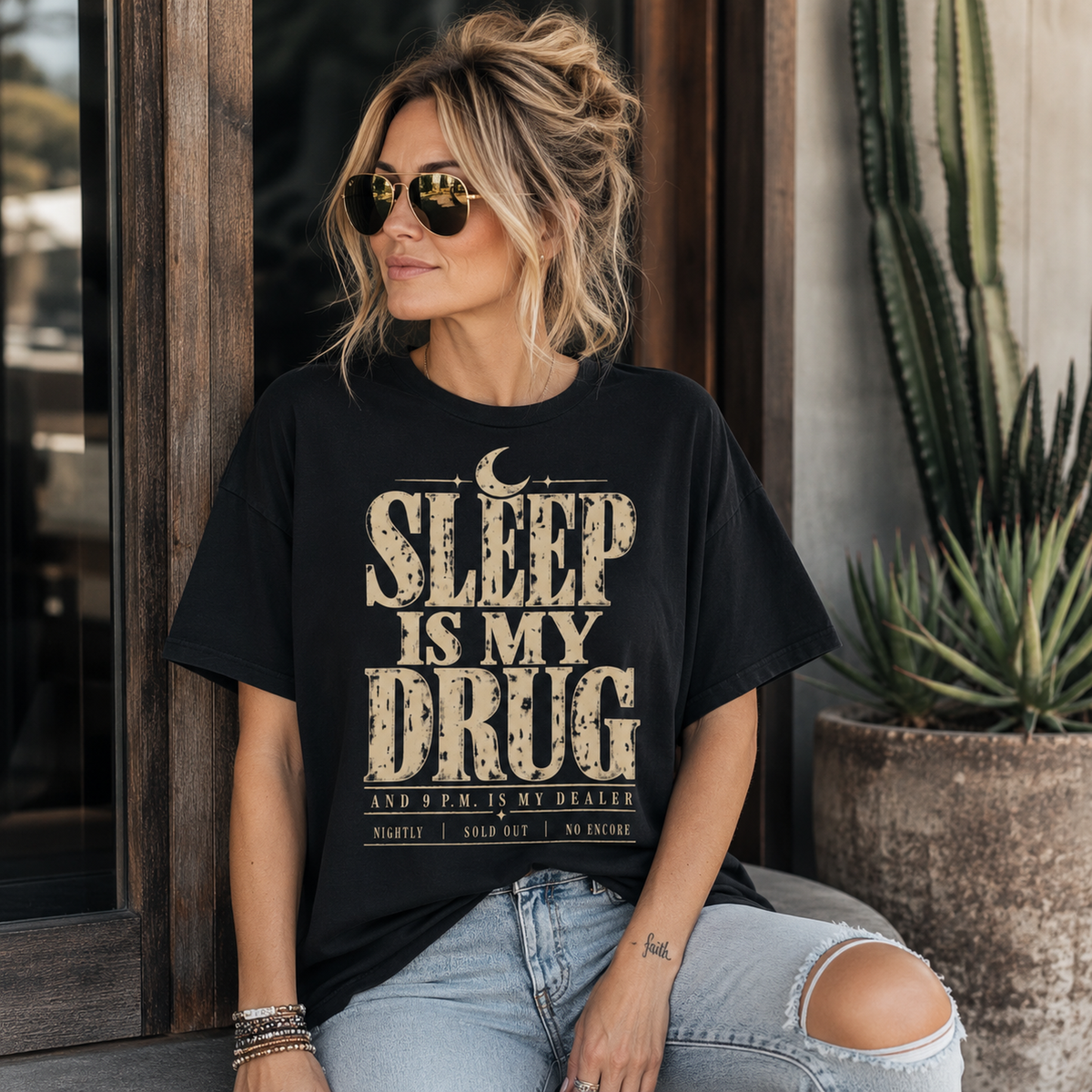Sleep Is My Drug T‑Shirt — Funny Night Owl Graphic Tee