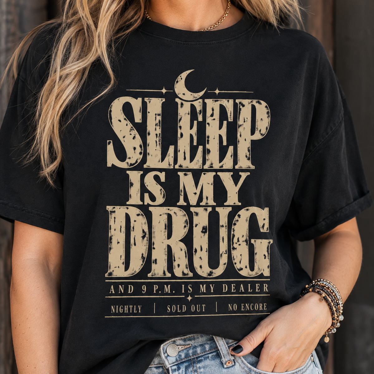 Sleep Is My Drug T‑Shirt — Funny Night Owl Graphic Tee