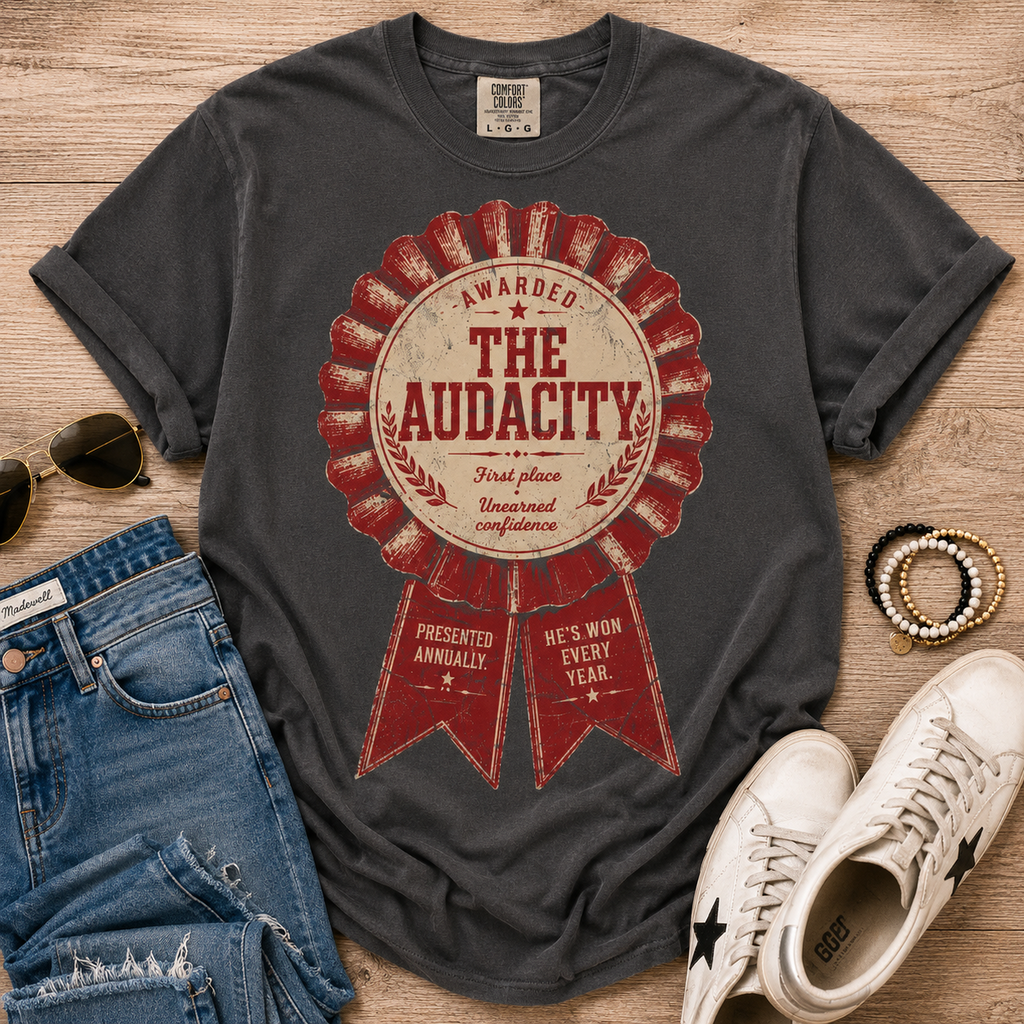 The Audacity Award — Vintage Prize Ribbon Tee