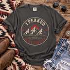 I Peaked in My Forties Mountain T-Shirt